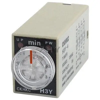 

H3Y-4 AC 220V 4PDT 0-3 Minutes 3Min 14 Pins Power on Time Delay Relay