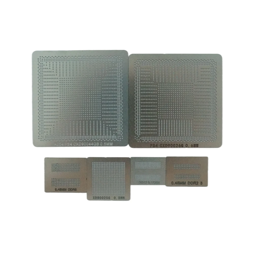 Direct Heat PS4 BGA Stencils 6pcs CXD90025G CXD90026G GDDR5-RAM DDR3-SDRAM DDR7 CXC90044GB for Reballing | Инструменты