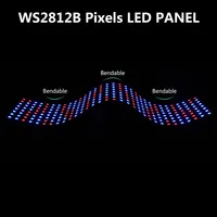 WS2812B RGB LED numérique Flexible adressable individuellement panneau lumineux WS2812 8x8 16x16 8x32 Module écran matriciel DC5V 4