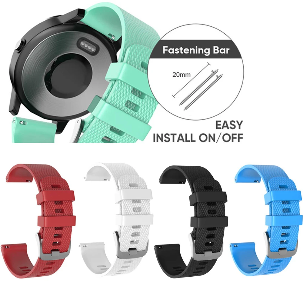 Быстросъемный силиконовый сменный ремешок для Garmin Vivoactive3 Vivomove HR Браслет