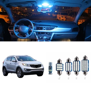 

9pcs Car Interior Light Bulbs White Ice Blue LED Lamp Package Kit 12V Map Panel Dome Trunk Light Fit for Kia Sportage 2011-2016