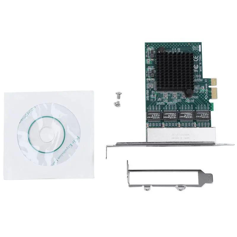 8104-T4 PCI-E 4 порта гигабитная сетевая карта сервер 4xRTL8111G главный чип управления