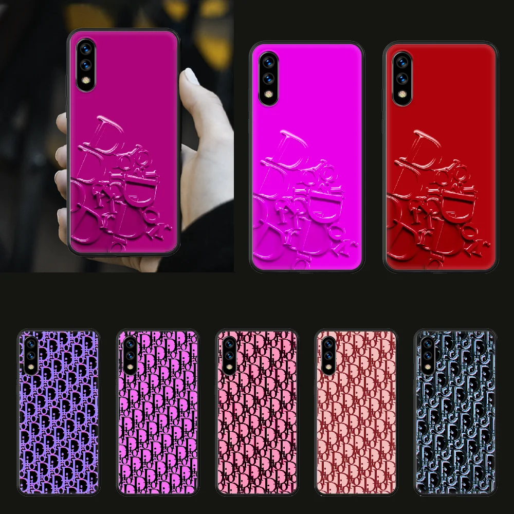 

French fashion brand Phone Case hull For huawei honor play 6 7 8 9 10 view 20 A X i pro lite black hoesjes soft cell cover