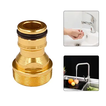 

High Pressure Water Gun Garden Hose Quick Connector 3/4 inch Brass Male Thread Hose Nozzle Quick Connect Adapter