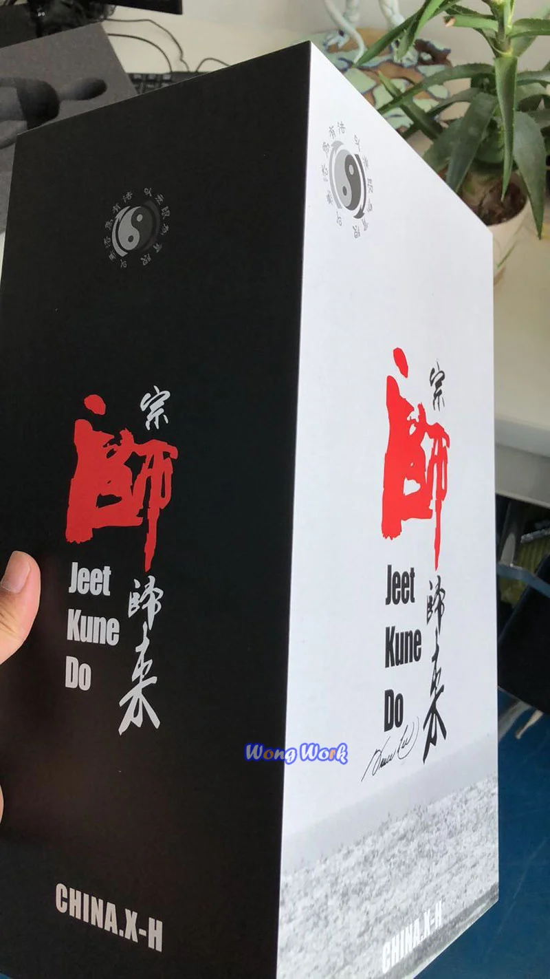Вонг работа CHINA.X-H Брюс Ли Джет куне сделать Кунг фу Мастер статуя фигурка с базой коллекция
