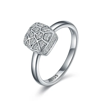 

XiaoJing New arrival 925 sterling silver football ring With Clear CZ fashion wedding jewelry gifts For Women free shipping