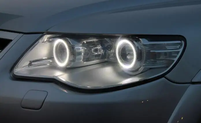 Для Volkswagen VW Touareg 2007 2008 2009 2010 супер яркий белый цвет 3528 SMD комплект светодиодов «глаза ангела» дневной ходовой светильник DRL