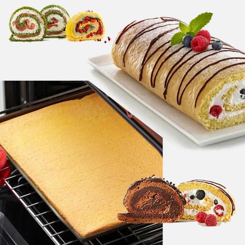 FOOD GRADE Silicone Baking Mat DIY Multifunction Cake Pad Non-Stick Oven Liner Swiss Roll Pad Bakeware Baking Tools