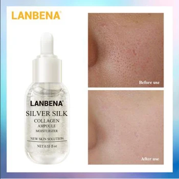 

LANBENA Silver Silk Collagen Ampoule Serum Wrinkles Removing Repairing Revitalizing Moisturizing Nourishing Anti Aging Skin Care