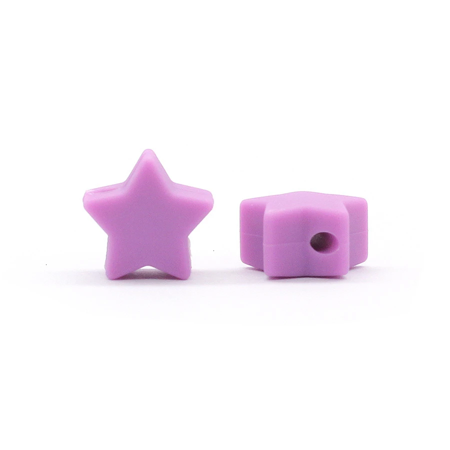 Purple 40 блоки из серии "Звездные войны", Детские Бусы perle силиконовая BPA бесплатно ребенка при прорезывании зубов жевательные, бусины силиконовый Прорезыватель для зубов для новорожденных кормящих ниппель инструменты для цепи - Цвет: Purple