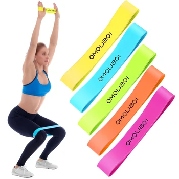 

5 Colors Yoga Resistance Bands Exercise Bands with Carry Bag Strength Training Workout Bands Home Gym Fitness Equipment