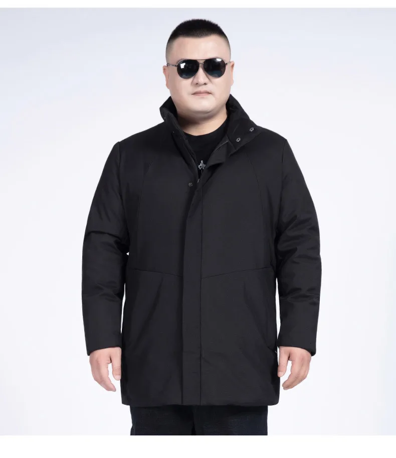 10XL 9XL 8XL мужская зимняя куртка Верхняя одежда со стоячим воротником Модная хлопковая стеганая Теплая мужская повседневная куртка удобное пальто