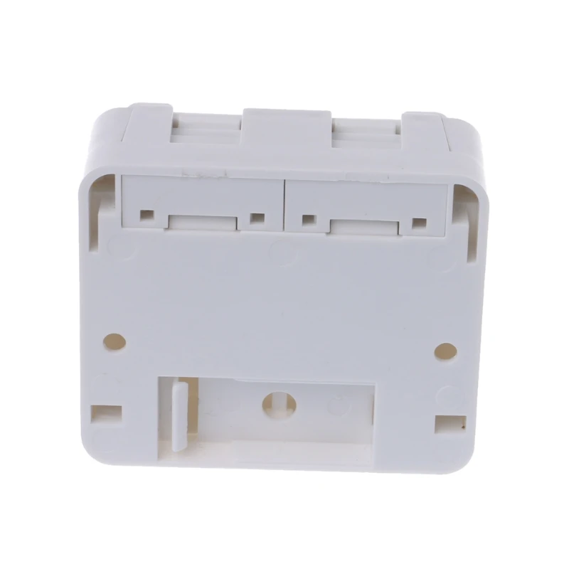 Desktop JB Dual port Panel Ethernet Cable Junction Box with 2 Cat6 Modules 1
