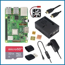 S ROBOT Raspberry Pi 3 Model B+ 3.5 inch Touchscreen LCD+ 32GB SD Card + 3A Power Adapter + Heatsinks For RPI 3B+ Plus RPI53