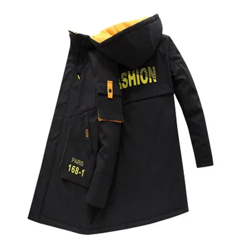 

Winter Coat Men Jacket Windbreaker Fur Hooded Thicken Jacket Men's Streetwear Hip Hop Military Trench Long Parka Winter Coat