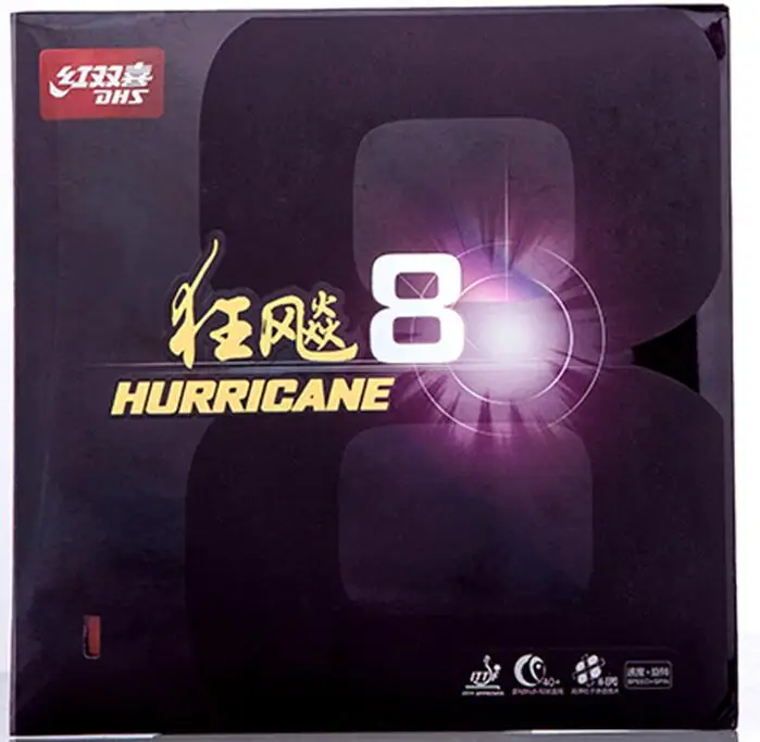 Оригинальная резина для настольного тенниса DHS Hurricane 8 чехол тенниса/каучук пинг