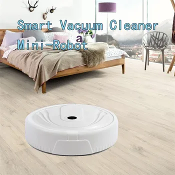 

Smart Robot Vacuum Cleaner Auto Floor Cleaning Toy Sweeping Sweeper USB/Battery Charge White Black Robotic Vacuum Cleaner