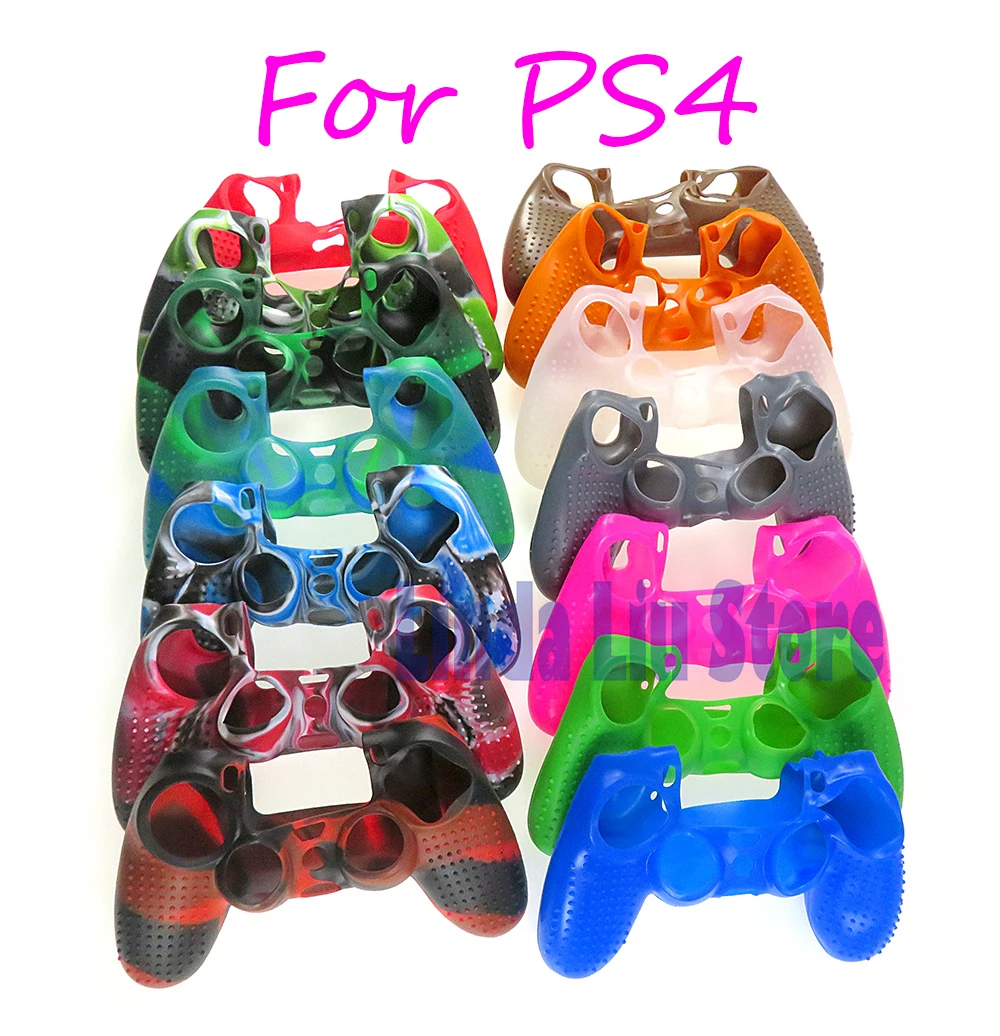 Custodia Protettiva In Morbida Gomma Siliconica 3 Pezzi Per Console Controller Ps4 Sony Playstation 4