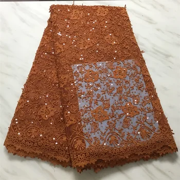 

2019 Latest Guipure Lace Cord Lace Embroiderey French African Cord Lace Fabric High Quality Nigeria Lace Fabric