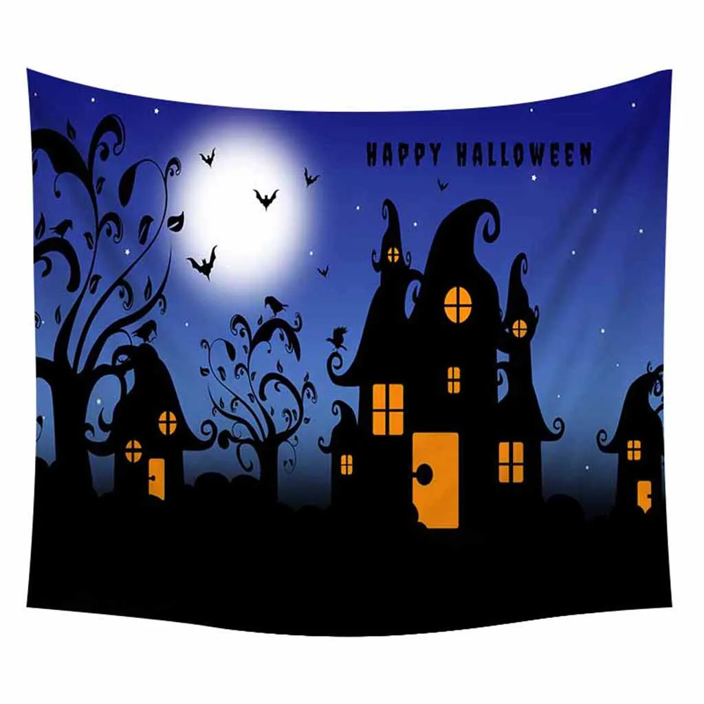 Хэллоуин полиэстер 150*200 см Прямоугольный гобелен ковер на стену Коврик для йоги для домашнего декора спальни дропшиппинг 814