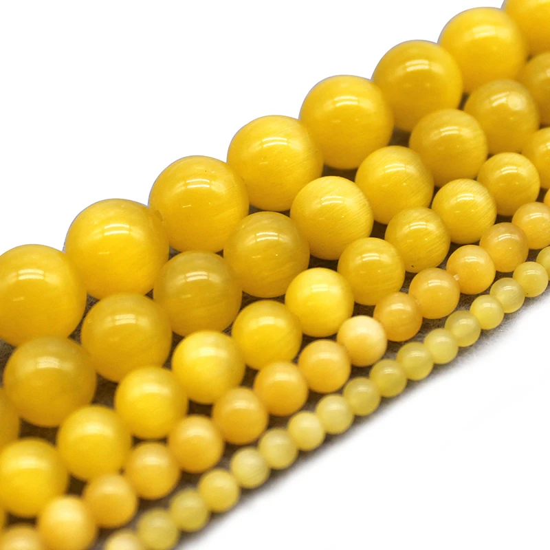 Dark Yellow Color Katdana Beads Pack Of 10 main image 1