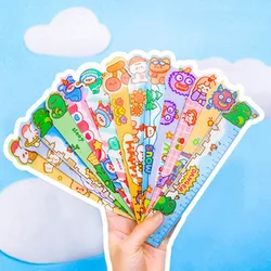 Règle douce pliable magnétique, Animal de dessin animé mignon créatif 1 pièce, papeterie cadeaux pour étudiants, fournitures scolaires et de bureau 