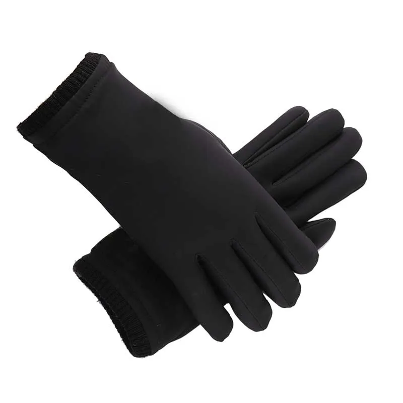 Men's gloves winter high elastic warm touch screen plus velvet thickening comfortable riding windproof waterproof screw