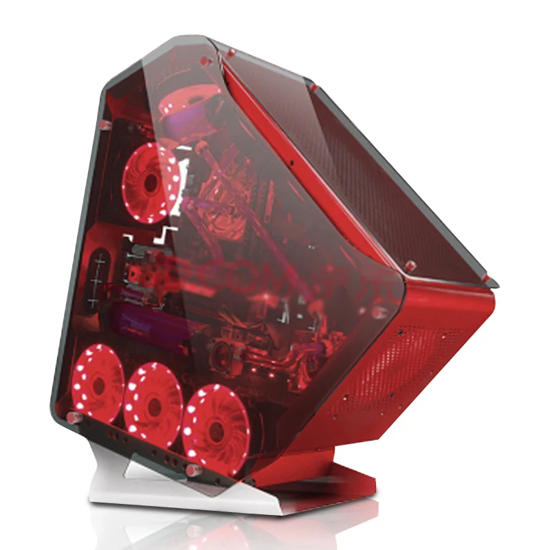 Настольный чехол ATX Micro для компьютерных игр полностью прозрачный с открытым
