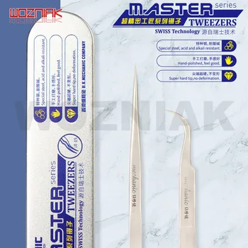 

MECHANIC Master Hand polished Tweezers High Precision Electronic Component Clamp Mobile phone Wepair Flying Wire Tweezers