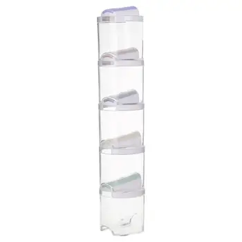 

5Pcs/set Plastic Seasoning Cans Spice Jar Kitchen Spice Rack Condiment Bottles Pepper Shakers Box Kitchen Gadgets 4.88