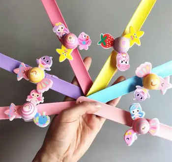 

12pcs cartoon Children Lovely Bracelet Wristband Kids Mix Styles Charm Birthday Party Gift Bracelets ER-184