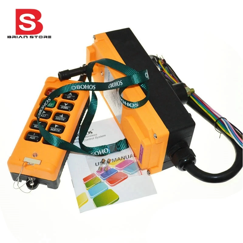 

10 Channels One Speed industrial wireless Truck Hoist Crane Winch Radio Remote Control System Controller