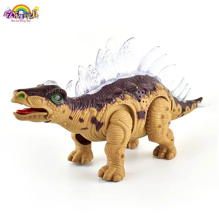 

Children Electric Dinosaur Toy Stegosaurus Shining Sound Making Walk Simulated Dinosaur Models