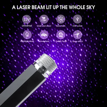 

Projection patterns Decorative lights Car Roof starry-sky Atmospher lamp USB LED Night Light Home Ceiling Decoration