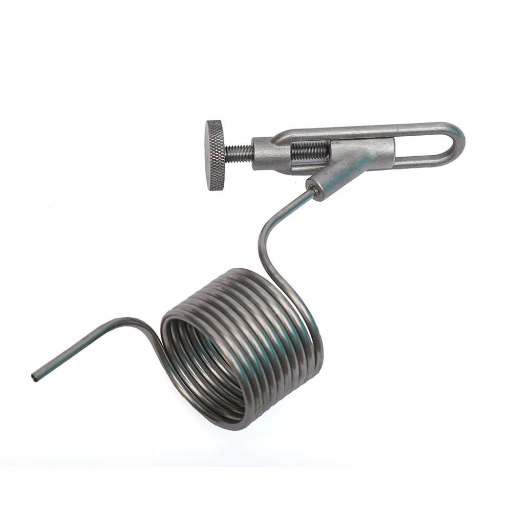 

Sanitary coil stainless steel sampling pig tail valve