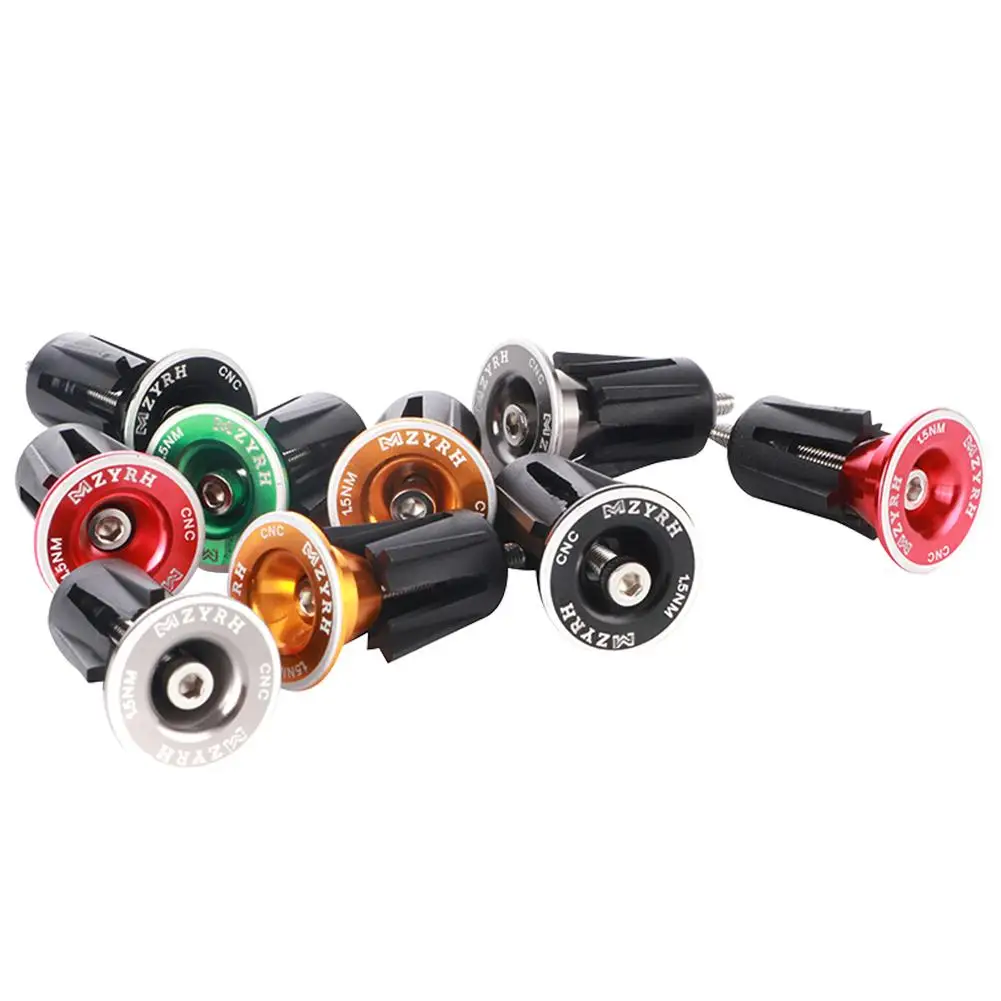 Outdoor Cycling Tackles MTB Mountain Road Bike Handlebar Cap Grips Lock-on Cover Aluminum Alloy Handlebars for Bicycles