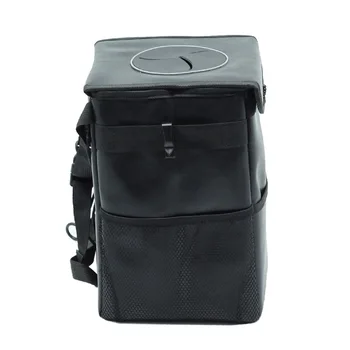 

Car Trash Can with Lid Chair Back Folding Water Resistant Automobile Storage Pouch NJ88