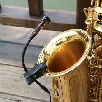 

Bolymic Saxophone Microphone Condenser Cardioid Clip on Gooseneck Microphone 3.5 mm (1/8 in) TRS