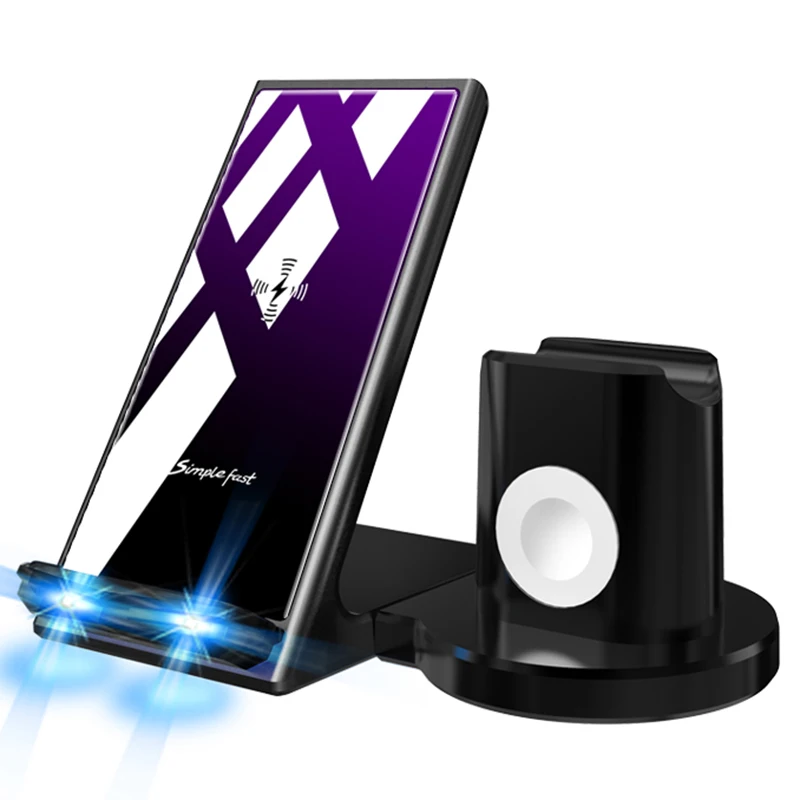 

6 in 1 Wireless Charge Station Fast Charge for Bluetooth Headset for Airpods forApple Watch for Phone Universal Magnetic Charger