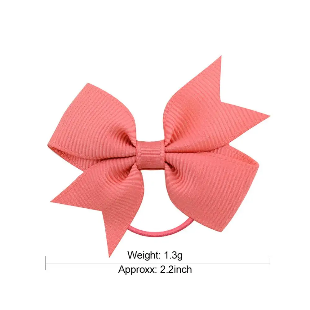 1Pcs Novelty Small Mini Solid Baby Elastic Rubber band Head rope Ribbow Bow Tie For Girls Headwear Hair Accessories