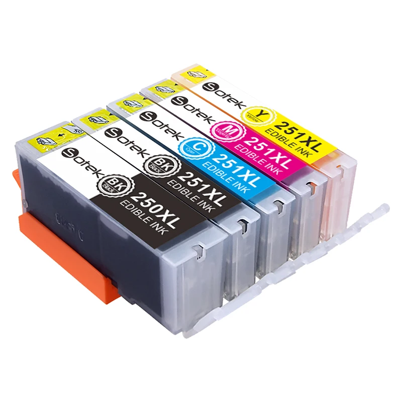Edible Ink Cartridges Replacement for Canon PGI250 CLI251, work with