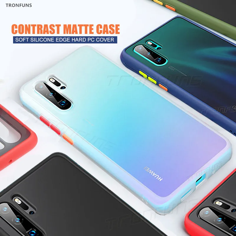 Матовый противоударный Прозрачный чехол для huawei P30 Lite P20 PSmart Honor 20 Pro 8A 8S Y5 Y6 Y7 Y9 Prime