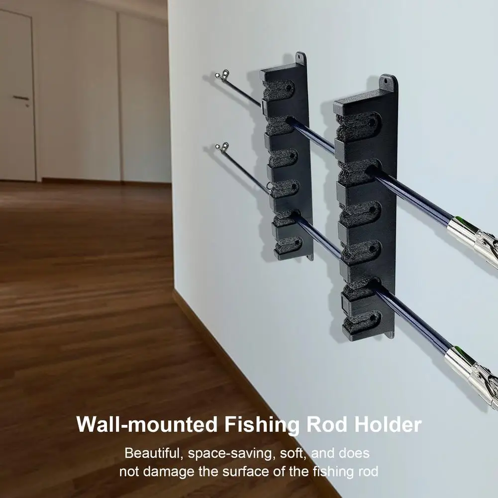 Fishing Vertical 6rod Holder Rack Horizontal Fishing Pole Holder Wall