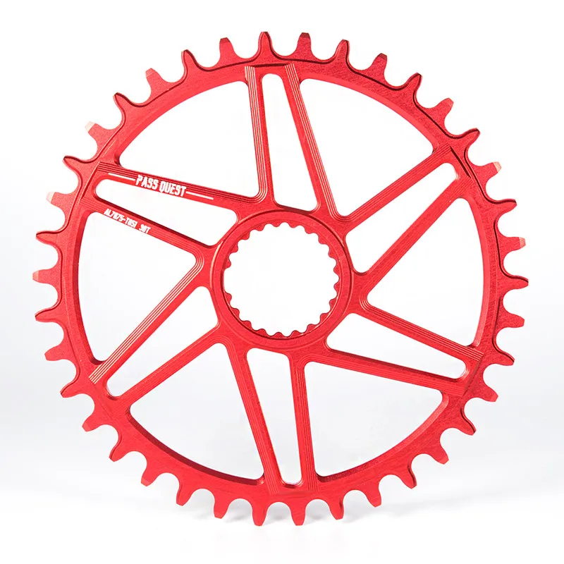 red 38T Pass Quest 12 Скорость сеть MTB кольцо подходит для M7100 M7130 M8100 M9100 Круглый горный велосипед Звездочка 28/30/32/34/36/38/40T - Цвет: red 38T