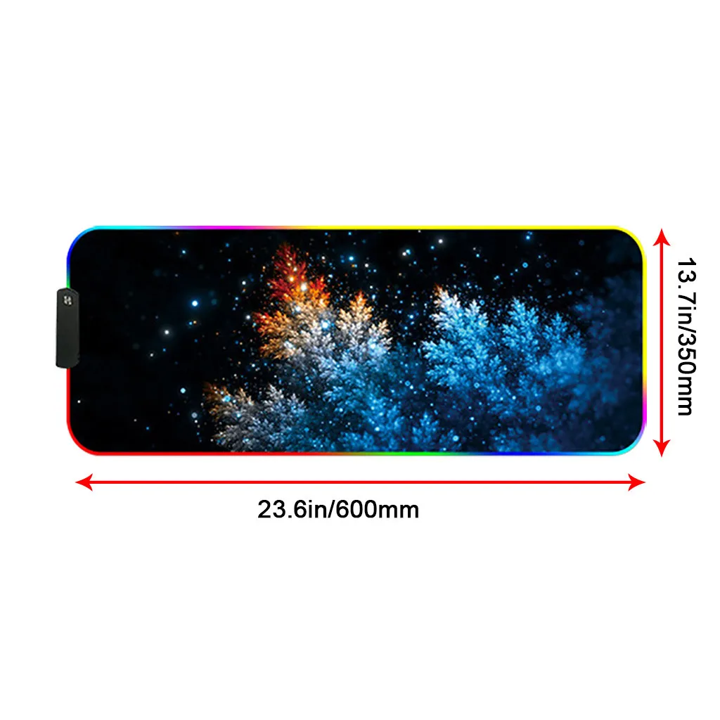 RGB игровой коврик для мыши большой компьютерной клавиатуры модный цветной