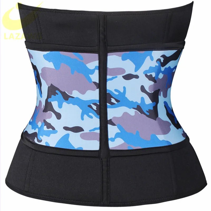 LAZAWG Neoprene Sauna Waist Trainer Corset Sweat Belt for Women Weight Loss Compression Trimmer Workout Fitness Hot Thermo Girdl best tummy control shapewear