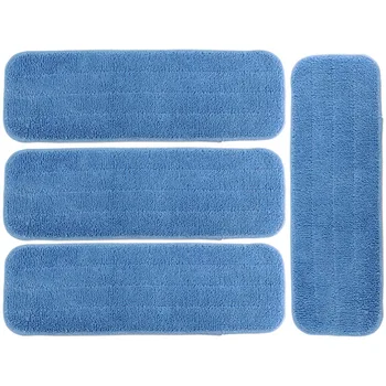 

4PCS superfine fiber Mop Cloth Lazy Hands-Free Washable Flat Mop Replacement Cloth Home Cleaning Tool