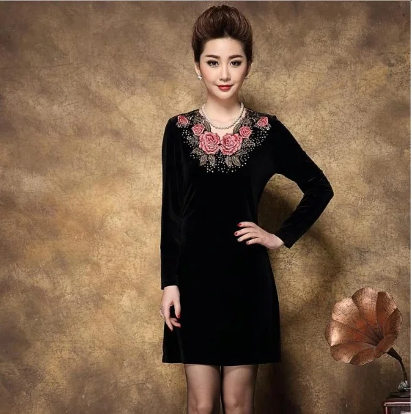 Модное vestido de festa 2020 Женское зимнее платье Vetement Femme размера плюс с длинным рукавом