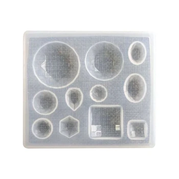 

Crystal Epoxy Resin Mold Geometric Irregular Earrings Water Drops Square Pendant Casting Mould Handmade DIY Crafts Drop Shipping