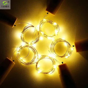 

Led Solar Power Fairy Light String Wine Bottle Stopper Lights Landscape Lamps Warm Light Waterproof Wedding Christmas Atmosphere